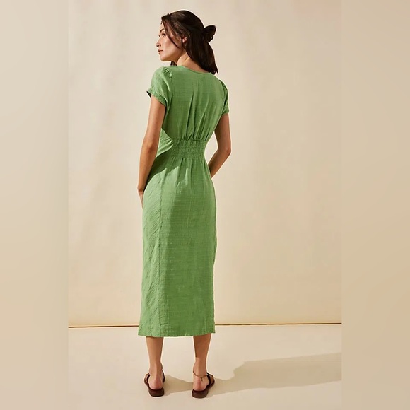 NWOT Free People Midi Dress- Jade Jungle Limited Edition - Picture 3 of 7